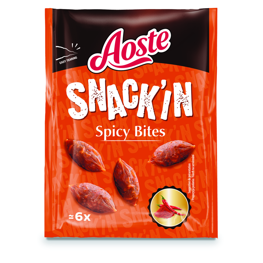 Salami Mini bites Spicy 35G AOSTE SNACK IN AOSTE SNC OU A SNC