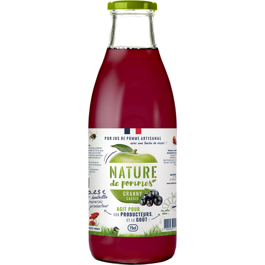 GrannyBlackcurrant Juice 75cl POMEVASION French food products online from Taste France Food