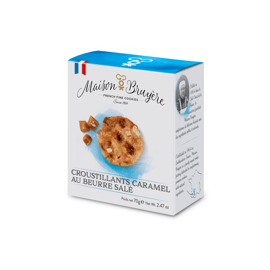 Salted caramel Crisps 70g MAISON BRUYERE French food products
