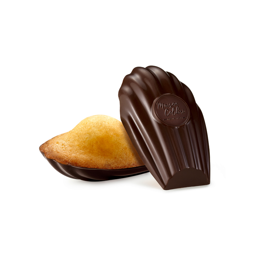 Plain madeleine dark chocolate shell Maison Colibri French food products online from Taste
