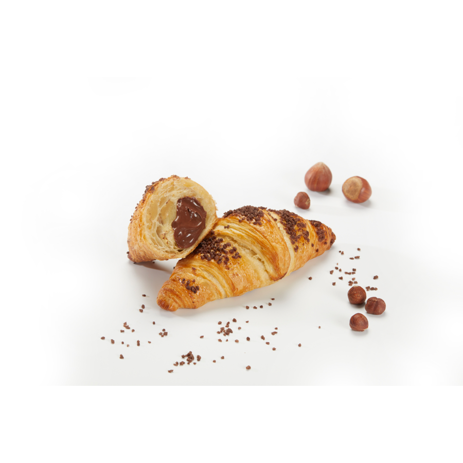 CROISSANT FILLED CHOCOLATE HAZELNUT 75G PURE BUTTER Château Blanc