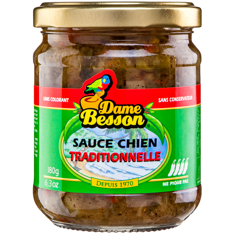 Traditional Sauce chien, "dog" sauce (Creole sauce) DAME BESSON SARL