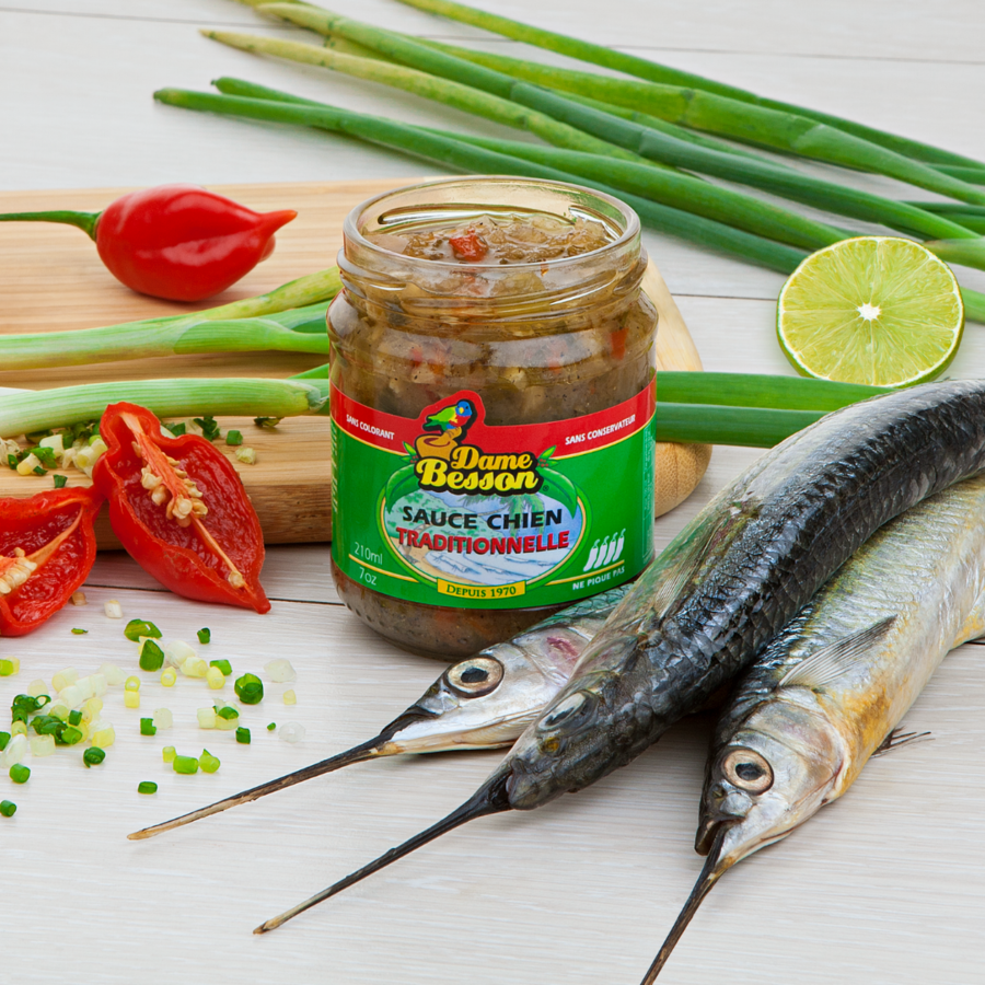 Traditional Sauce chien, "dog" sauce (Creole sauce) DAME BESSON SARL