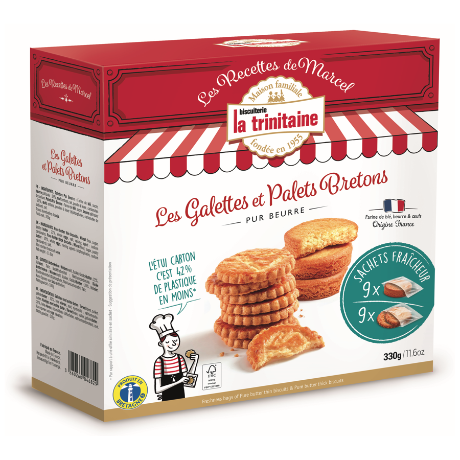 Les galettes et palets bretons pur beurre de Marcel en sachet fraîcheur
