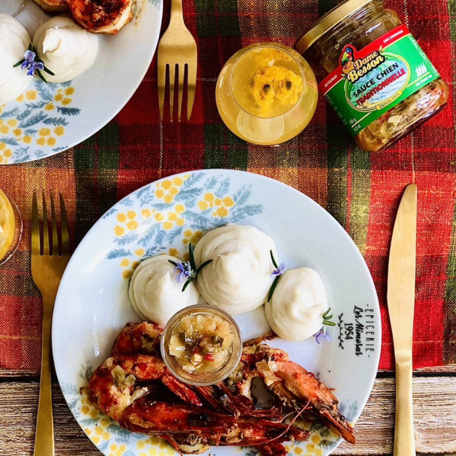 Traditional Sauce chien, "dog" sauce (Creole sauce)