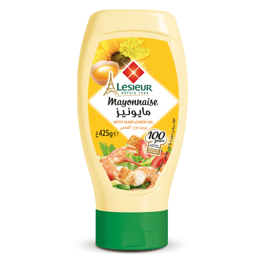 Mayonnaise with sunflower oil 475g Lesieur French food products